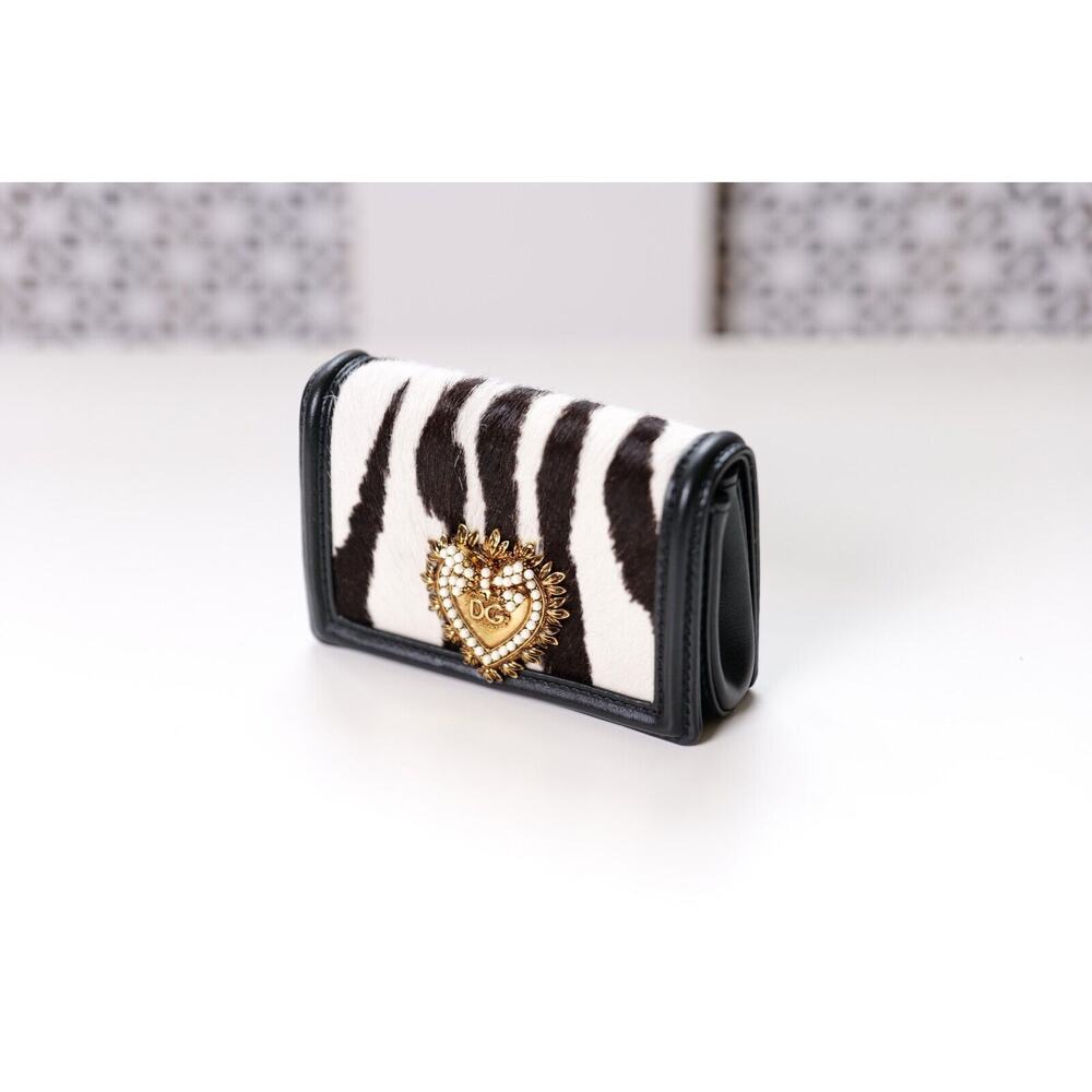 Dolce & Gabbana Runway Black/White "Devotion" DG MICRO Wallet Bag RRP $1,895